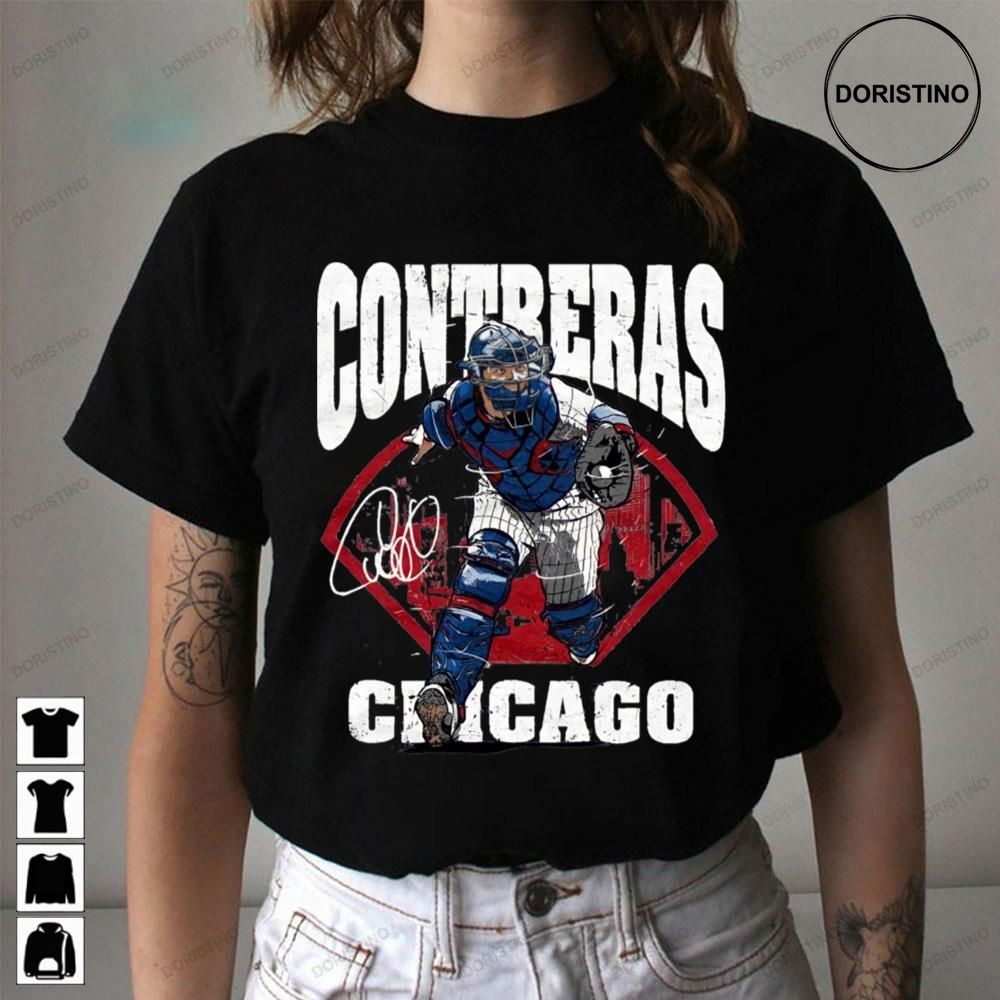 Willson Contreras Signature Chicago Baseball Trending Style